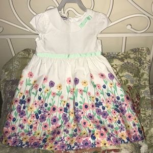 Pretty flower print girls dress size 5